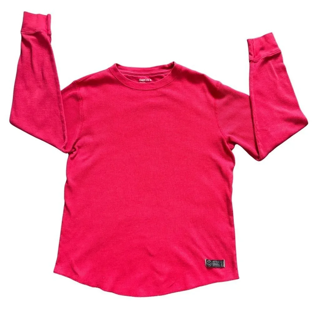GAP Kids Bright Red Long‎ Sleeve Shirt